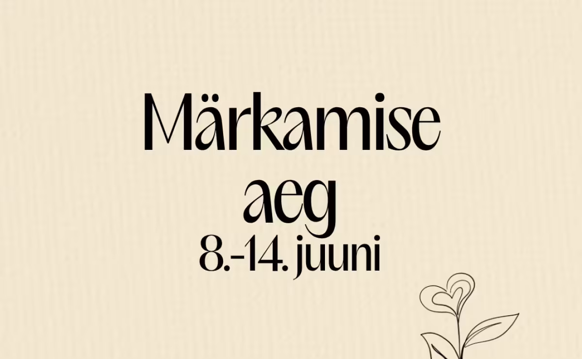 M&auml;rkamise aja plakat