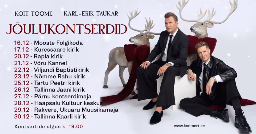 Koit Toome ja Karl-Erik Taukar ''J&otilde;ulukontserdid''
