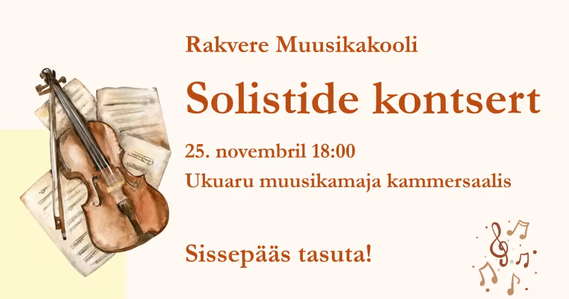 Rakvere Muusikakooli Solistide kontsert