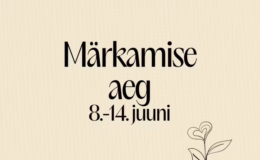 M&auml;rkamise aja plakat